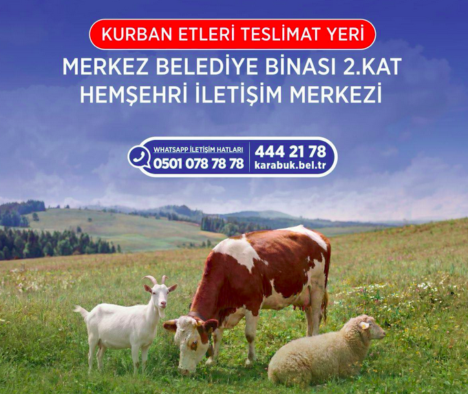 Karabük Belediyesi’nden Kurban Eti Bağışı Çağrısı