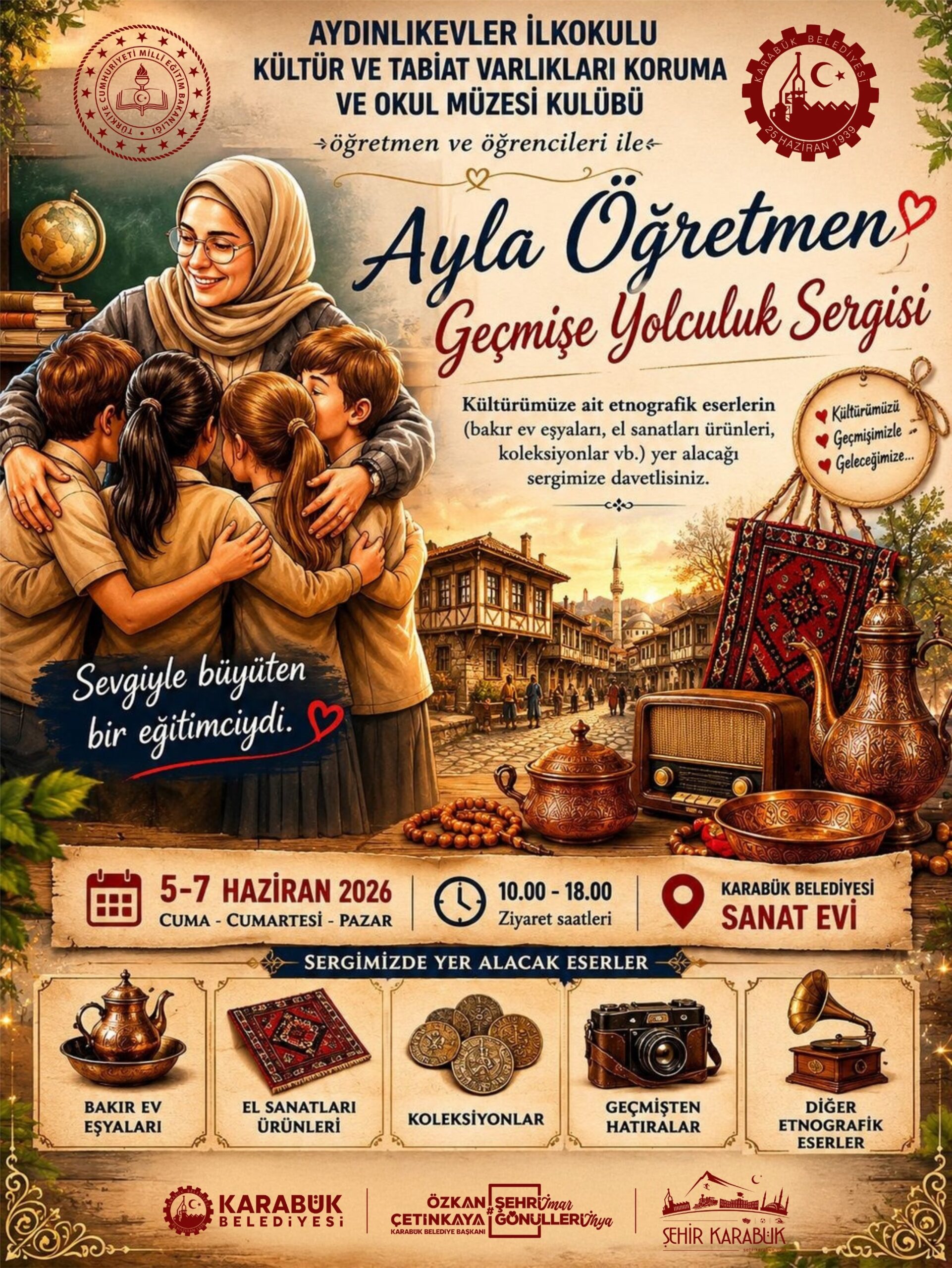Aydınlıkevler İlkokulu Öğrencilerinden Ayla Öğretmenin Hatırasına Anlamlı Sergi