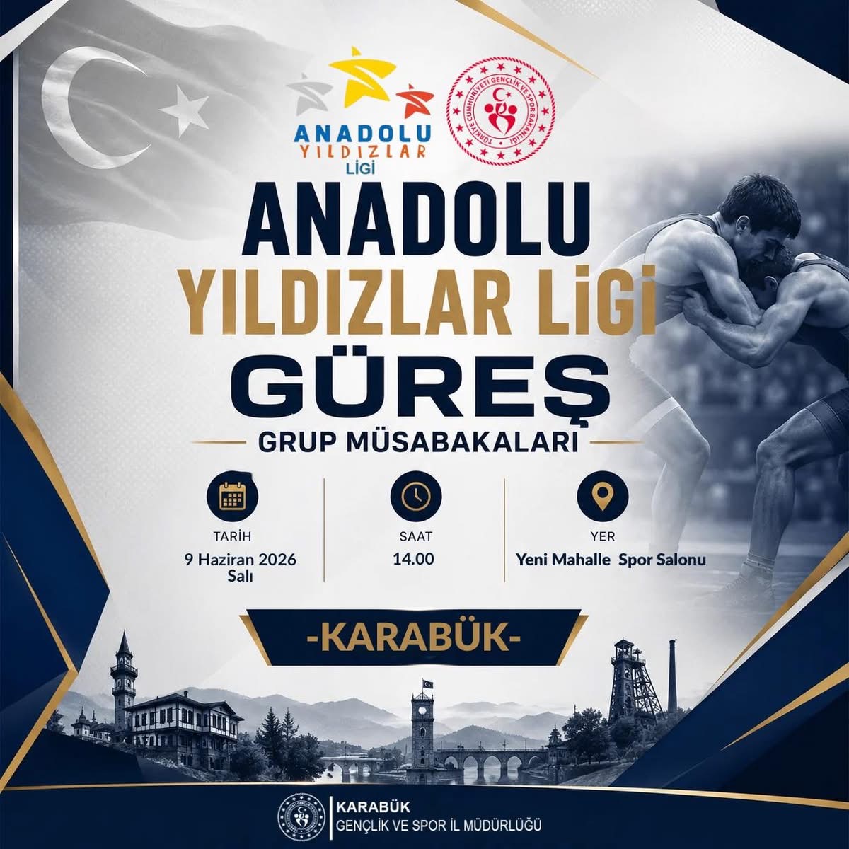 AnaLig Güreş Grup Müsabakaları Karabük’te Başlıyor