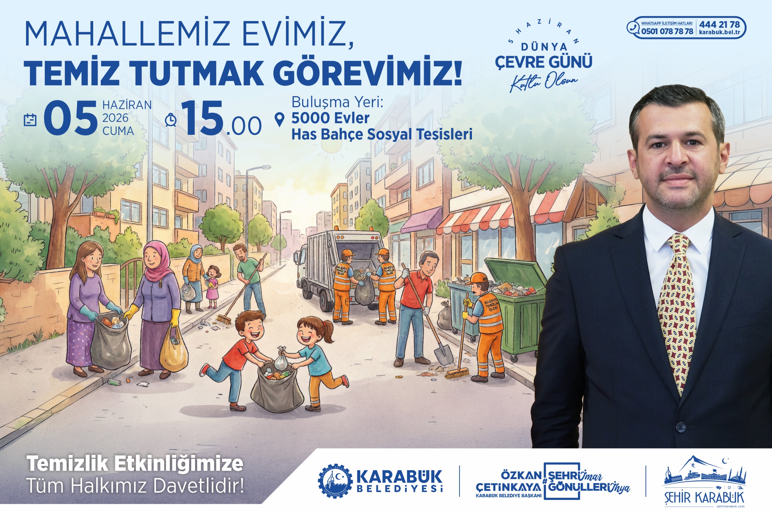 Karabük’te Dünya Çevre Günü Kapsamında Temizlik Seferberliği Başlatılıyor